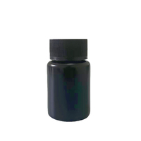 Haute populaire pp ou HDPE de qualité alimentaire 70ml noir et blanc médecine santé produit emballage bouteille de capsule en plastique