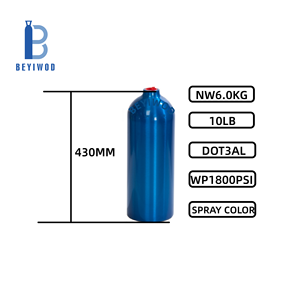 Bouteille de gaz <span class=keywords><strong>CO2</strong></span> haute pression en aluminium CGA660 - DOT3AL 2,5-20 lb pour la course automobile - Product Image 5