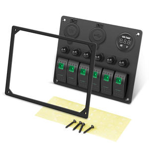 Coche modificado USB de venta directa a bajo precio de fábrica, RV, vehículo todoterreno, yate, interruptor de combinación de Panel Universal de 6 posiciones - Product Image 3