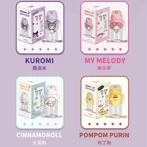 Kuromi Melody Kawaii Anime CUP ถ้วยพลาสติกความงามสูงสไตล์อเมริกัน <span class=keywords><strong>Hello</strong></span> Tour ความจุขนาดใหญ่เด็กผู้หญิงน่ารักเด็ก600มล. - Product Image 6