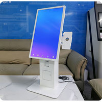 Terminal de paiement tactile 15,6 21,5 23,6 27 32 pouces, kiosque avec lecteur de code QR, imprimante 80 mm, kiosque de commande en libre-service