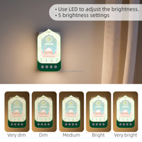 ZIKI TIME ZK-811 NOUVEAU Adaptateur Audio Islamique Plug-in pour Lecture Automatique 24h du Coran, Ruqyah et Zikir, Haut-parleur Coran et Hadith avec LED