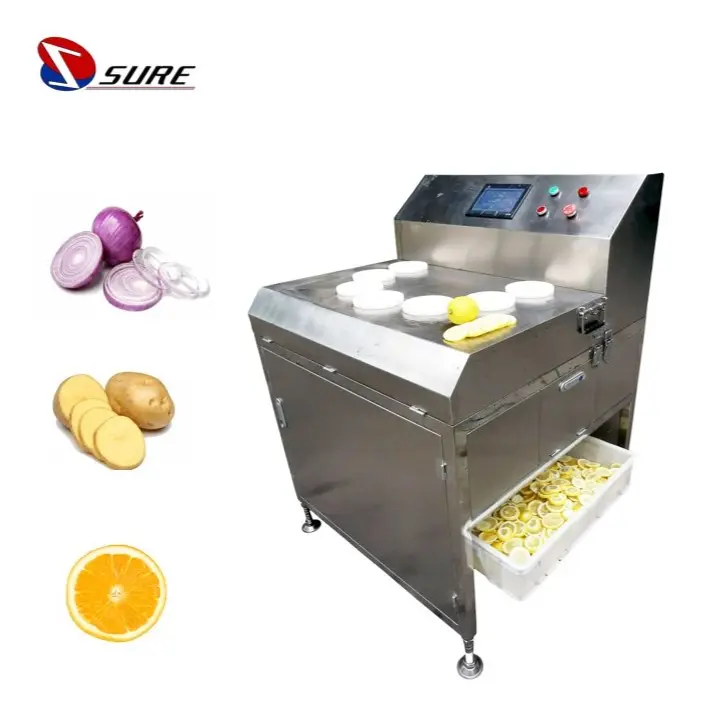 Professional Pleurotus Eryngii Pumpkin Fruit Chips Cutting Machine Pear Slicer Dragon Fruit Slicing Machine