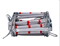 Échelle flexible en alliage d'aluminium enroulable, échelle à câble en acier, échelle anti-incendie, échelle d'urgence, échelle d'évacuation