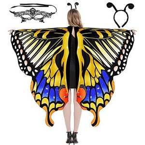 <span class=keywords><strong>Ali</strong></span> di farfalla per le donne di pasqua Costume di Halloween adulti <span class=keywords><strong>ali</strong></span> di <span class=keywords><strong>fata</strong></span> <span class=keywords><strong>da</strong></span> donna capo scialle Party Festival di carnevale vestito su mantello - Product Image 6
