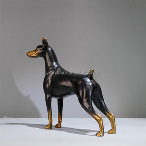 Sunray Mascota al por mayor Doberman <span class=keywords><strong>Pinscher</strong></span> modelo de perro de exhibición maniquí de perro grande maniquí de perro de latón - Product Image 6