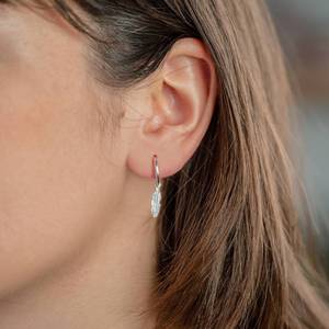 Pendientes de Aro de Plata de Ley 925 al Estilo Americano, Pendientes Largos con Plumas Grandes para Mujer - Product Image 4