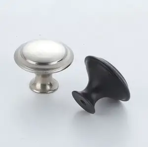 Poignée de champignon monotrou en acier inoxydable Bouton de quincaillerie pour tiroir d'armoire Accessoires de meubles Bouton de poignée en acier inoxydable