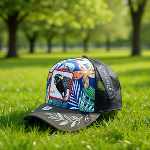 Cappello Trucker J Bonnie in Tessuto a Rete, 6 Pannelli, Ricamato, Casual, Unisex, Primavera-Estate, per Adulti, 58-63Cm - Product Image 2