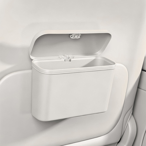 Poubelle de voiture multifonctionnelle avec couvercle, boîte de rangement suspendue en ABS imperméable pour dossier de siège et porte, adaptée aux modèles BMW, Toyota, Honda - Product Image 1