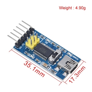 Carte de dérivation de base pour FTDI 232RL USB vers TTL Module de convertisseur d'adaptateur IC série 3.3V 5V commutateur - Product Image 2