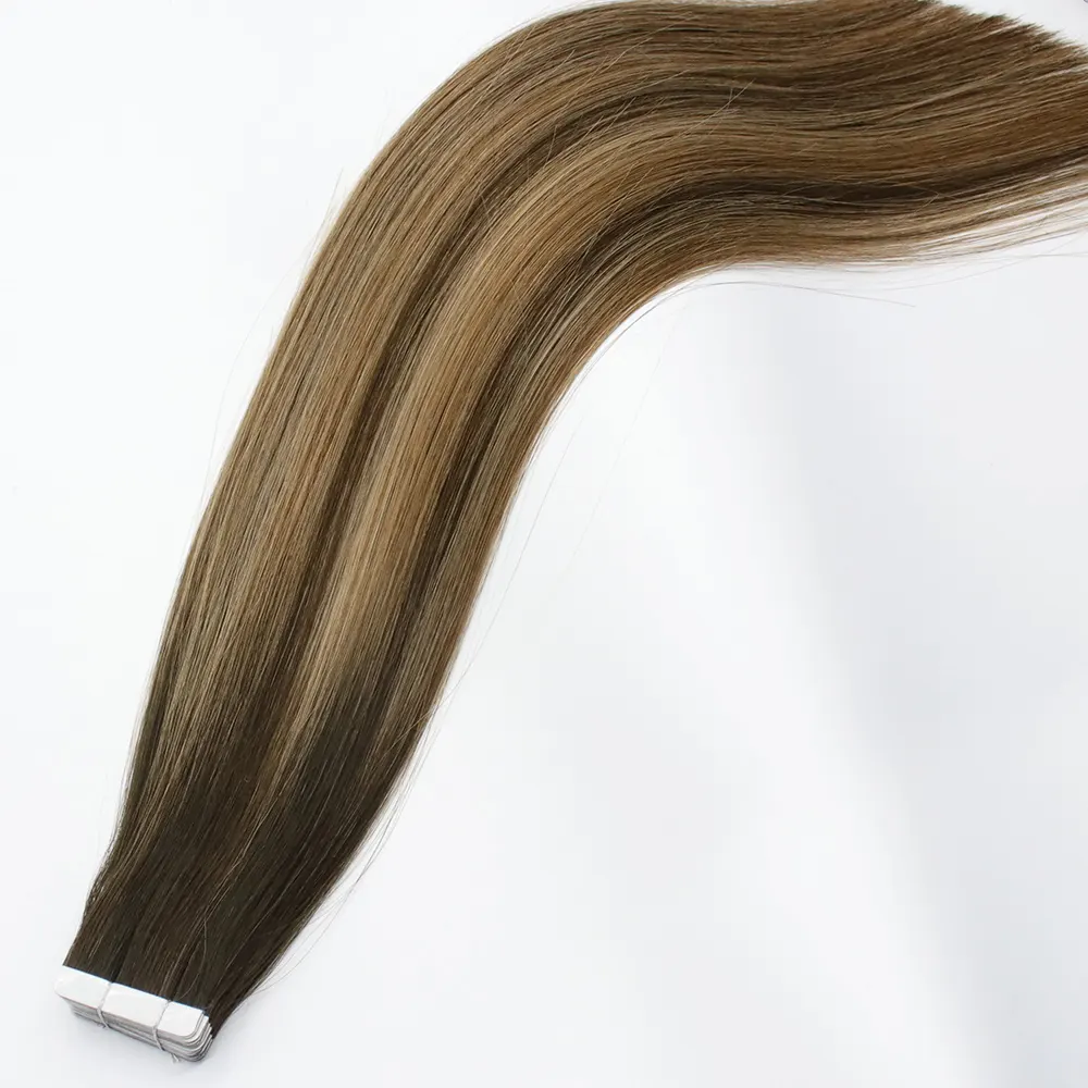 Changshunfa Best natural raw cuticle human ombre color vendor tape-in real human hair extensions