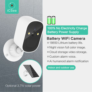 أحدث كاميرا مراقبة داخلية واي فاي, واي فاي مقاوم للماء ، 5 ميجا بكسل ، رؤية ليلية للأماكن المفتوحة ، ثنائي الاتجاه ، كاميرا أمن داخلية ، تدعم الطاقة الشمسية - Product Image 2