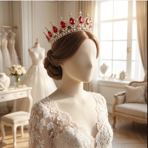 Tiara de Cristal de Lujo <span class=keywords><strong>para</strong></span> Boda, Corona <span class=keywords><strong>para</strong></span> Quinceañera, Hecha a Mano, Chapada en Oro, Tocado Nupcial, Lista <span class=keywords><strong>para</strong></span> Enviar - Product Image 6