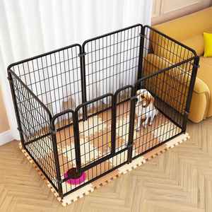 Katlanabilir köpek kalem Metal evcil hayvan oyun parkı kapı ile | Kapalı açık köpek çit, özel renkler ve boyutları mevcut - Product Image 1