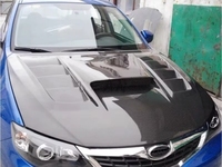 Nouveau capot moteur ventilé en fibre de carbone avec boulons, installation par vis, couleur noire pour Impreza WRX GR GV 2008-2014