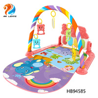 Alfombra de Juego para Bebés Personalizada OEM, Roja/Azul, 1 cm de Grosor, de Algodón Suave, Alfombra Musical de Piano para Actividades de Bebés, Juguete Educativo