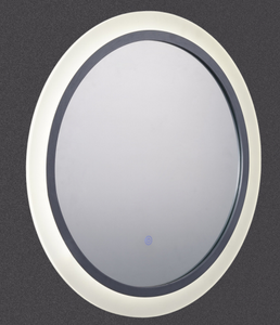 Miroir <span class=keywords><strong>de</strong></span> salle <span class=keywords><strong>de</strong></span> bain LED avec cadre en acrylique en <span class=keywords><strong>forme</strong></span> <span class=keywords><strong>de</strong></span> <span class=keywords><strong>cercle</strong></span> - Product Image 1