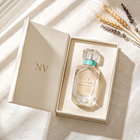 Flacon de parfum en verre de luxe 30ml 50ml, emballage cosmétique personnalisé avec boîte, flacon en verre vide de haute qualité, OEM ODM