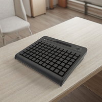 Teclado POS KB84NMS de 84 Teclas Totalmente Programable con Lector de Banda Magnética para Sistemas POS, Diseño de Alta Demanda