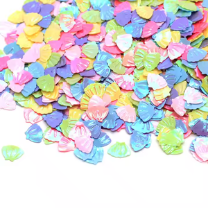 Vente en gros 500g 6*8MM couleur coquille paillettes PVC paillettes en vrac pour Nail Art vêtements Design mariage décoration bricolage Art artisanat - Product Image 5