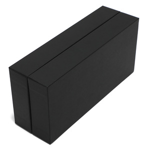 Étui à lunettes rectangulaire noir avec couvercle supérieur et inférieur, boîte de rangement en carton rigide, grande capacité, emballage pour lunettes de soleil, automne 2024 - Product Image 4