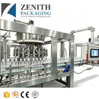 Machine de remplissage d'eau en bouteille plastique entièrement automatique Zenith pour eau minérale/pure, remplissage haute température