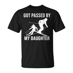 Camiseta de esquí con la frase "Got Passed By My Daughter" - Product Image 2