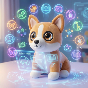 Jouet en peluche électrique interactif intelligent en polyester Cuteyeah AI Corgi pour la matinée et la routine des garderies, vente en gros en vrac - Product Image 4