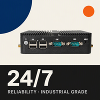 Ordinateur industriel YCT sans ventilateur, double LAN Gigabit, embarqué, pour VGA, 2 ports COM, RS485, 9-36V DC, J4125, 8 Go DDR4, 256 Go SSD
