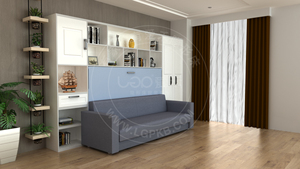Dormitorios Moderno <span class=keywords><strong>Horizontal</strong></span> Pared y armario Literas Montado en la pared Muebles inteligentes Cama Murphy Cama Ahorro de espacio Muebles para el hogar - Product Image 6