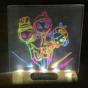 Magic 3D Drawing <b>Board</b> For Kids Educational Art Toy With 3D Glasses And <b>Markers</b> Age 3+ - Product Image 5