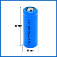 Baterai Lithium Silinder Isi Ulang Weixin 10300 37V 300mAh Rentang Suhu Tinggi untuk Speaker Bluetooth Headphone-Cina