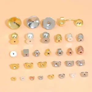 200 Pieces Bullet Clutch Earring Backs for Studs with Pad Rubber Earring  Stoppers Pierced Safety Backs (Rose Gold, Gold, Silver)