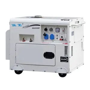5KW 5KVA Household silent air cooled single phase diesel engine generator set price for camping