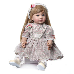 <span class=keywords><strong>Muñeca</strong></span> Princesa Reborn de Alta Calidad de 60 cm, <span class=keywords><strong>Muñeca</strong></span> Niña Pequeña con Cabello Rubio Ultra Largo, <span class=keywords><strong>Muñeca</strong></span> de Alta Simulación para Regalos Infantiles - Product Image 4