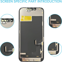 Écran LCD de remplacement compatible iPhone 13, 6,1 pouces, pour réparation de téléphone portable