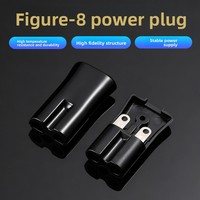 Connecteur de câble d'alimentation USB détachable en forme de 8 Qingguan avec contacts en cuivre pur pour petits appareils électroménagers