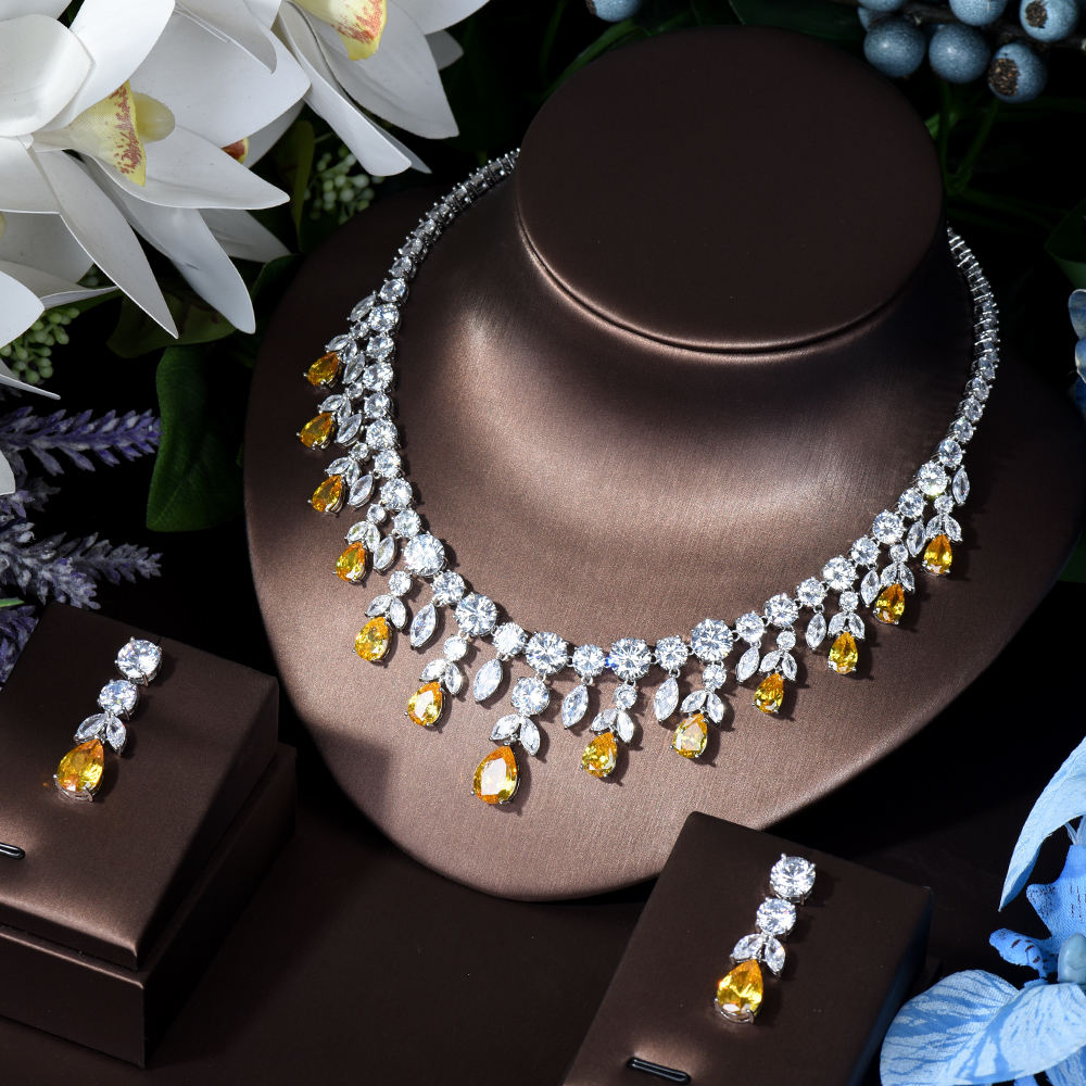 Elegant Yellow Costume Jewelry High Quality Style