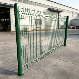 Panneau de clôture en treillis métallique soudé 3D, galvanisé et recouvert de PVC, résistant aux UV, écologique, antirouille, pour usage extérieur - Product Image 1