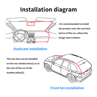 Carlover AI IPS Dashcam 11.26 Inch 4K+1080P CarPlay Android Auto Dual Lens Mirror Reverse View Universal Car DVR Dari Pabrik