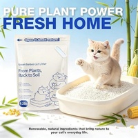 Pasir Kucing Tepung Singkong Daya Serap Tinggi, Pengendalian Bau Kuat, Ringan, Dapat Dibuang di Toilet, Biodegradable, Aroma Sesuai Pesanan
