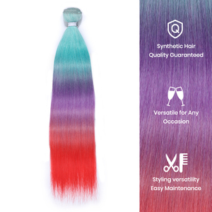 Extensions de cheveux synthétiques Kanekalon Futura LF Fiber, différentes couleurs, lisses et soyeuses, sans nœuds. - Product Image 6