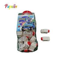 Vente en gros de bonbons en forme de voiture de dessin animé, saveur de fruit aigre, bonbons à mâcher doux gommeux, jeu pour enfants, bonbons à mâcher
