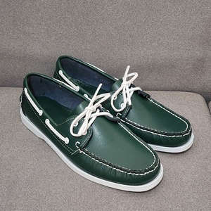 Mocasines de Cuero Genuino Color Verde Claro, Zapatos Planos Formales e Informales, Mocasines Gommino Suaves y Ligeros para Caminar, Zapatillas de Deporte para Hombre - Product Image 4
