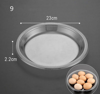 Assiette en plastique jetable transparente en PET pour fruits et collations