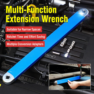 Llave de extensión multifuncional de 390 mm, 1/2 pulgada, hexagonal, de grado industrial, chapada en acero con alto contenido de carbono, para reparación de automóviles - Product Image 3