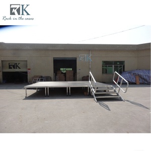 เวทีคอนเสิร์ตแบบประกอบได้ โครงสร้างอลูมิเนียม ติดตั้งง่าย กันลื่น เหมาะสำหรับงานกลางแจ้ง เวทีเคลื่อนที่สำหรับจัดงาน  มีจำหน่าย - Product Image 3