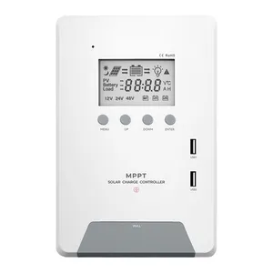 Actecmax Nieuw Ontwerp 2880W 30a 40a 60a Zonne-Energie Laadregelaar Mppt 12V/24V/48V Zonne-Energie Controller Batterij