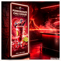 Affiche publicitaire EL avec kit support X, changement d'affiche facile. pour les lancements de nouvelles boissons, les promotions sur les plats et les offres spéciales saisonnières.